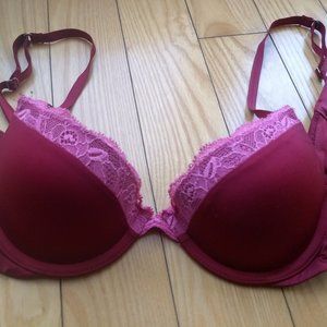 Calvin Klein Red Push-Up Bra 32B